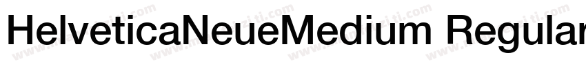 HelveticaNeueMedium Regular字体转换